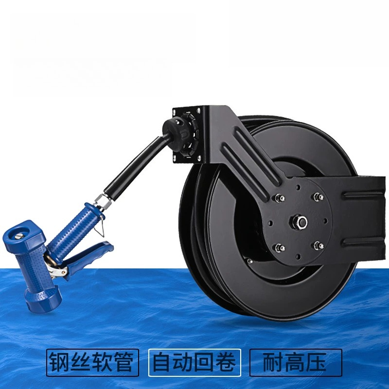 Reel Oil - รอกแบบยืดหดอัตโนมัติ, รอกน้ำมันหล่อลื่นสปริงอุตสาหกรรมที่แข็งแรง, ถังฉีดน้ำแรงดันสูง