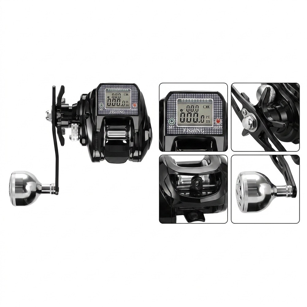 Fly Reel - รอกเบทคาสติ้งดิจิทัล S200 ให้การติดตามสายที่แม่นยำ ใช้พลังงานจากแสงอาทิตย์และ USB ระบบเบรกแม่เหล็ก