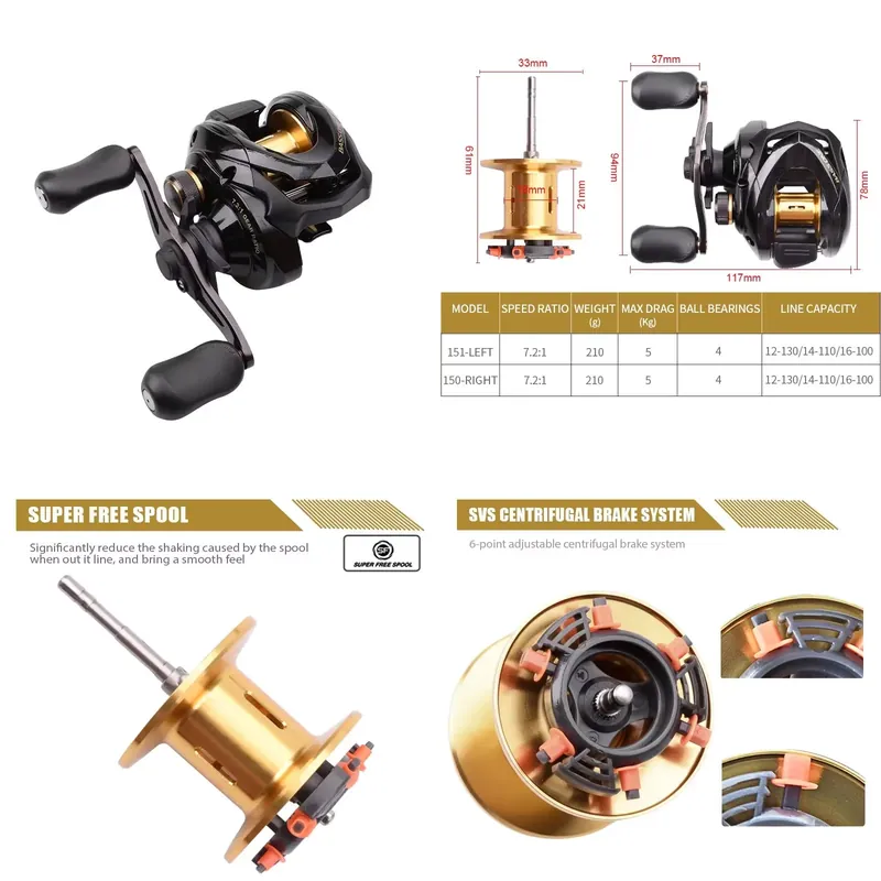 Baitcasting Reel - รอกตกปลา Bass One Xt 151 150