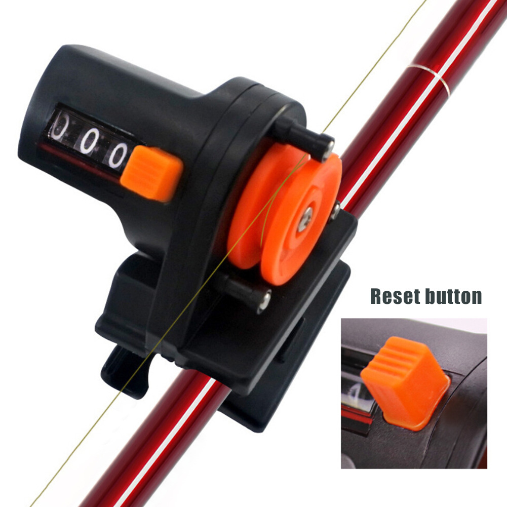 Baitcasting Reel - เครื่องมือวัดความลึกของสายเบ็ดตกปลา อุปกรณ์ตกปลา เครื่องวัดความยาว 0-999M อุปกรณ์ตกปลา